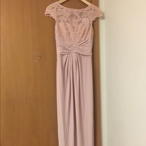 Asos blush prom dress